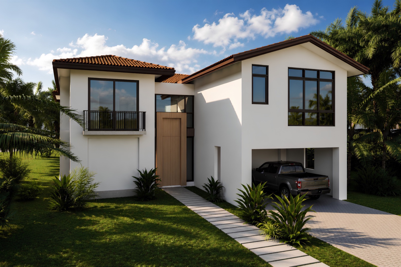 Modelo A — Fachada principal
